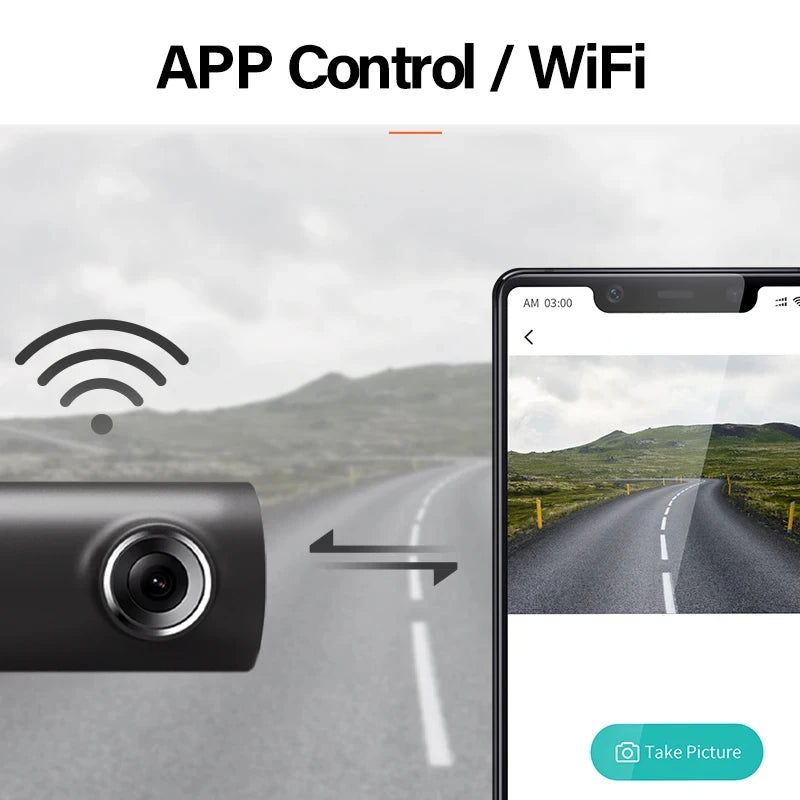 4K Car Dash Cam DVR Recorder Auto Recorder APP Control Black Box WIth WIFI Voice 24h Parking Monitoring function car accessories