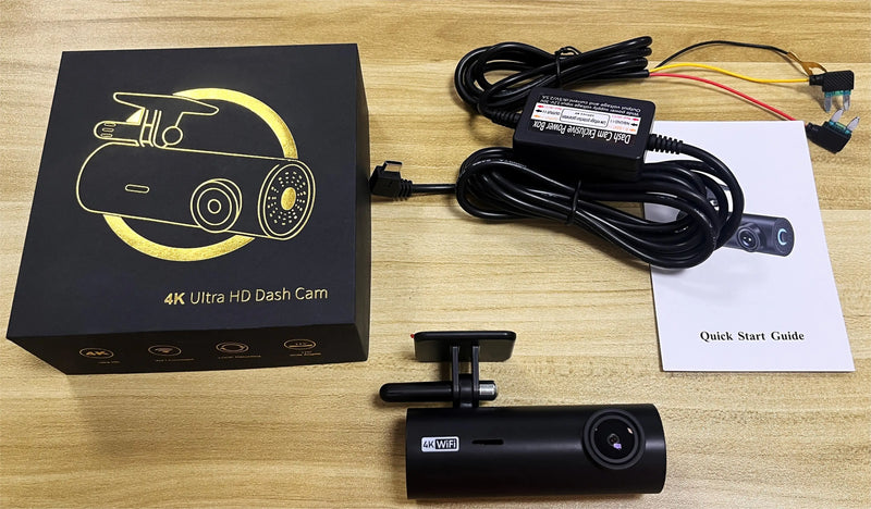 4K Car Dash Cam DVR Recorder Auto Recorder APP Control Black Box WIth WIFI Voice 24h Parking Monitoring function car accessories
